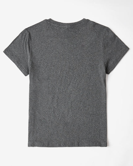 Letter Graphic Round Neck Short Sleeve T-Shirt