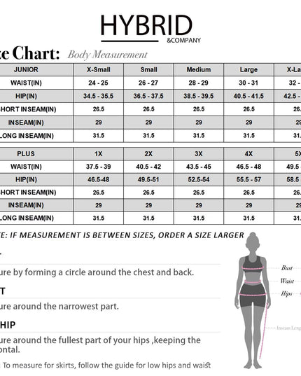 Hybrid & Company Women's Premium Skinny Leggings Stretchy Soft Utility Pants KP44972X 10700 Blackwhite 2X