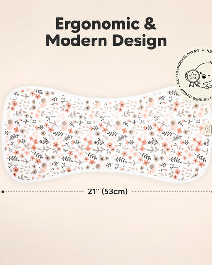 Organic Burp Cloths for Baby Boys and Girls - 5-Pack Super Absorbent Burping Cloth, Burp Clothes, Soft & Plush, Newborn Milk Spit Up Rags, Burpy Cloth Bib for Unisex, Burping Rags (Sweet Charm)
