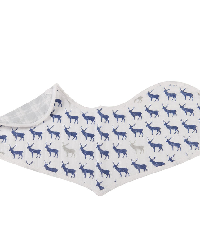 In The Wild Elephant Cotton Burp Cloth Bib 2PK