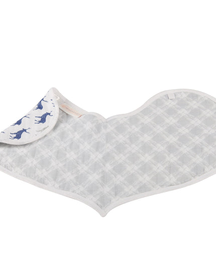In The Wild Elephant Cotton Burp Cloth Bib 2PK