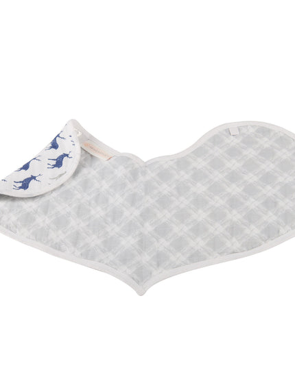 In The Wild Elephant Cotton Burp Cloth Bib 2PK