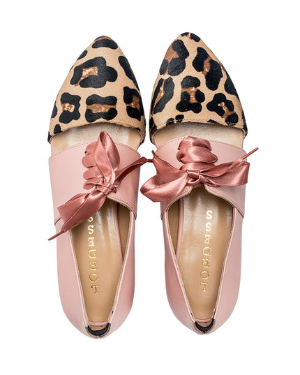 Calf Hair Leather Flat Shoes- Native by Lordess