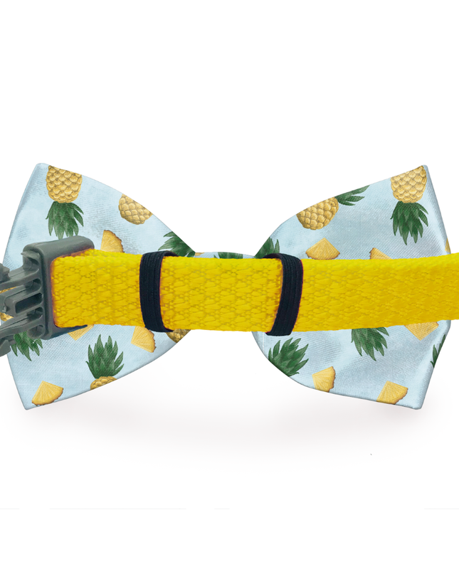 Tropic Like It's Hot Pineapple Dog Bow Tie